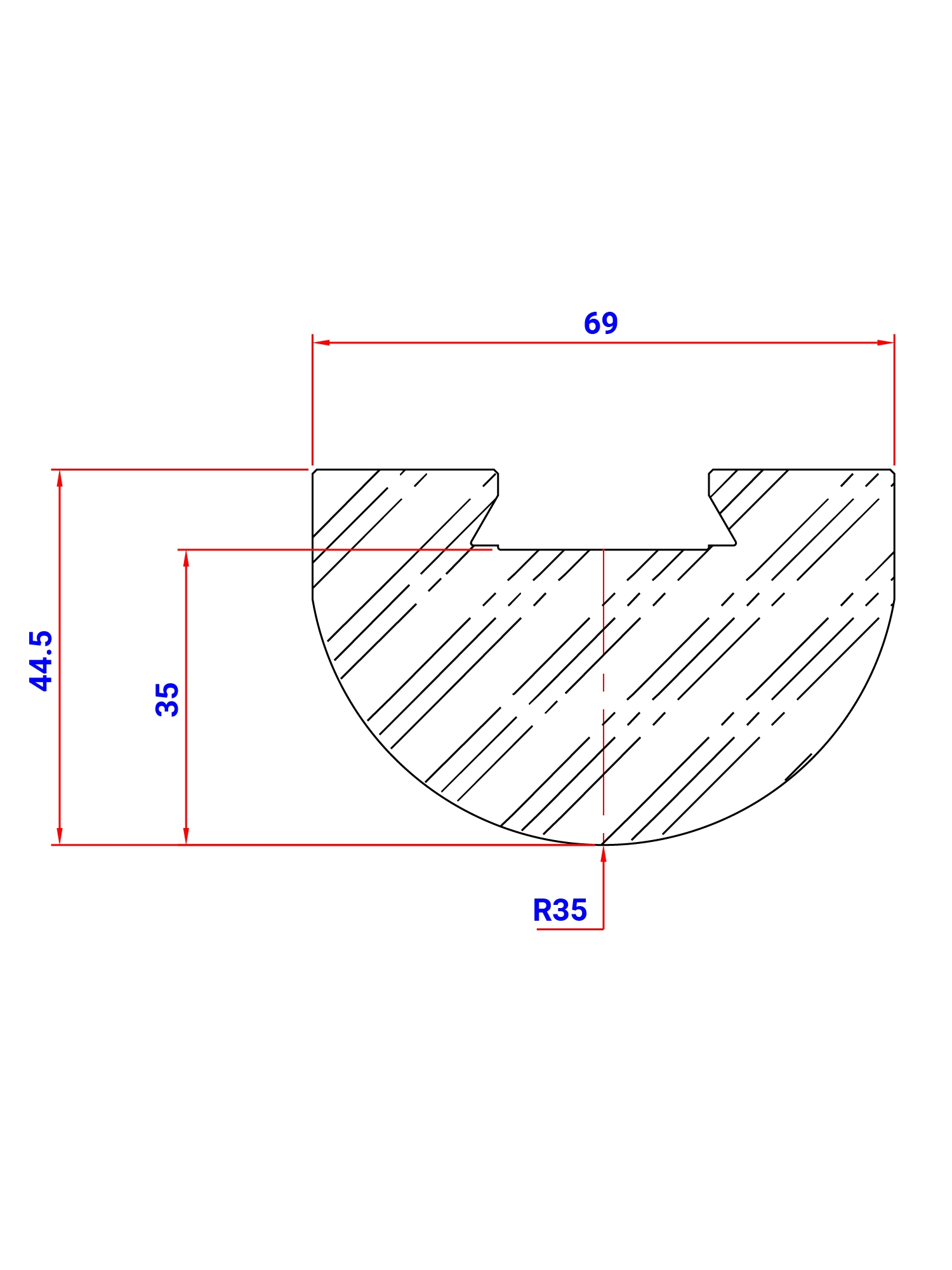 RADIUS INSERT P12R TYPE B R 35