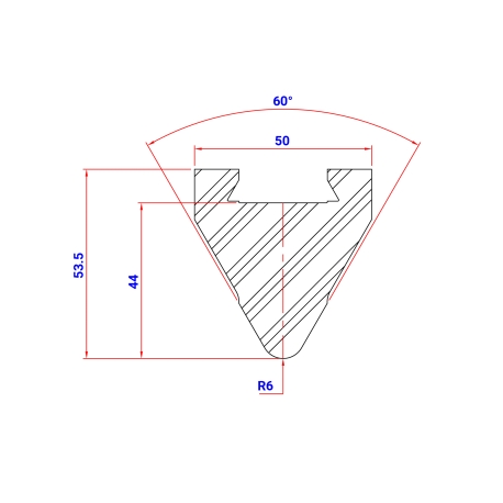 RADIUS INSERT P12R TYPE A R 6