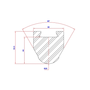 RADIUS INSERT P12R TYPE A R 20