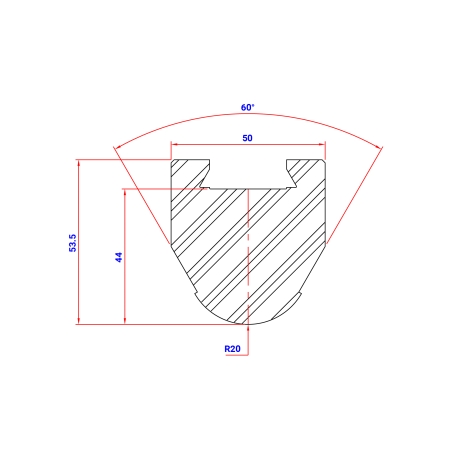 RADIUS INSERT P12R TYPE A R 20