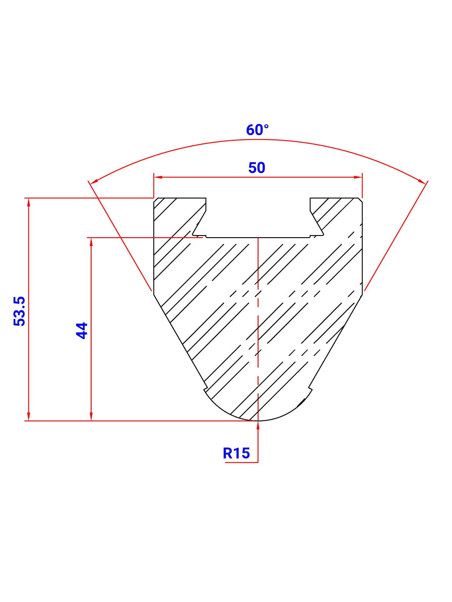 RADIUS INSERT P12R TYPE A R 15