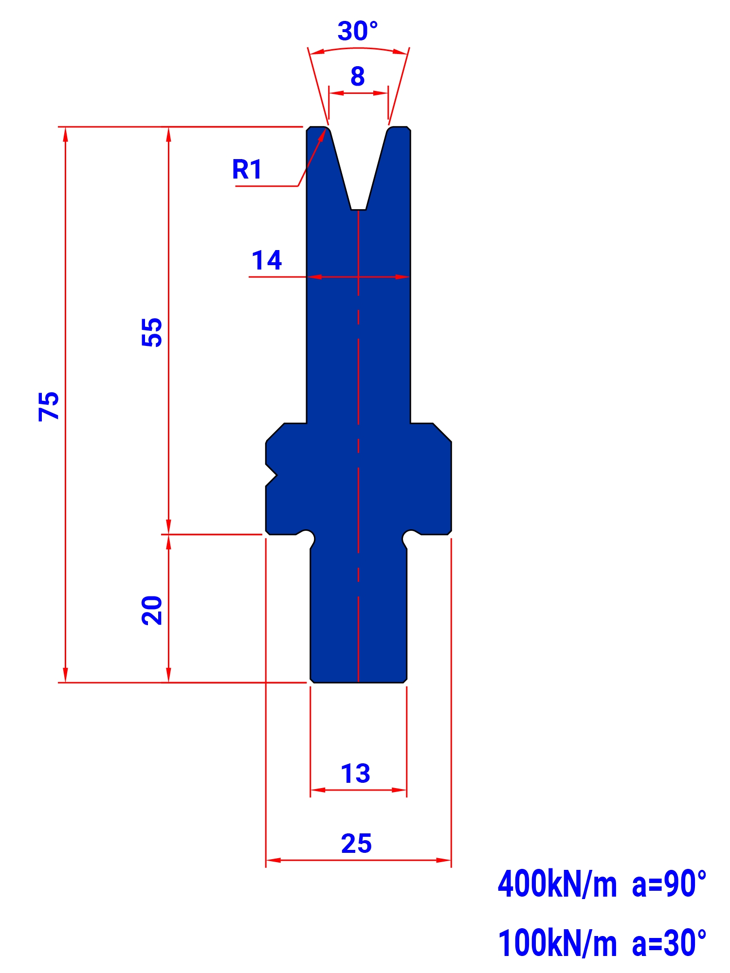 M8S 30°