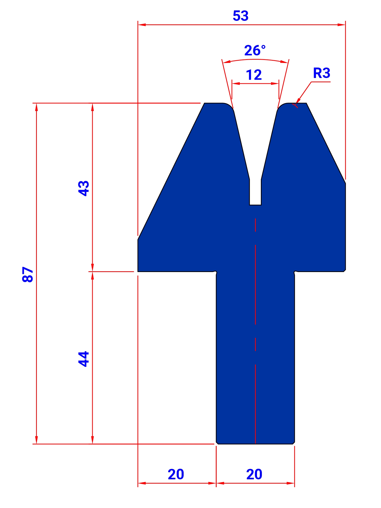 MOVABLE DIE 3001B V12 HR