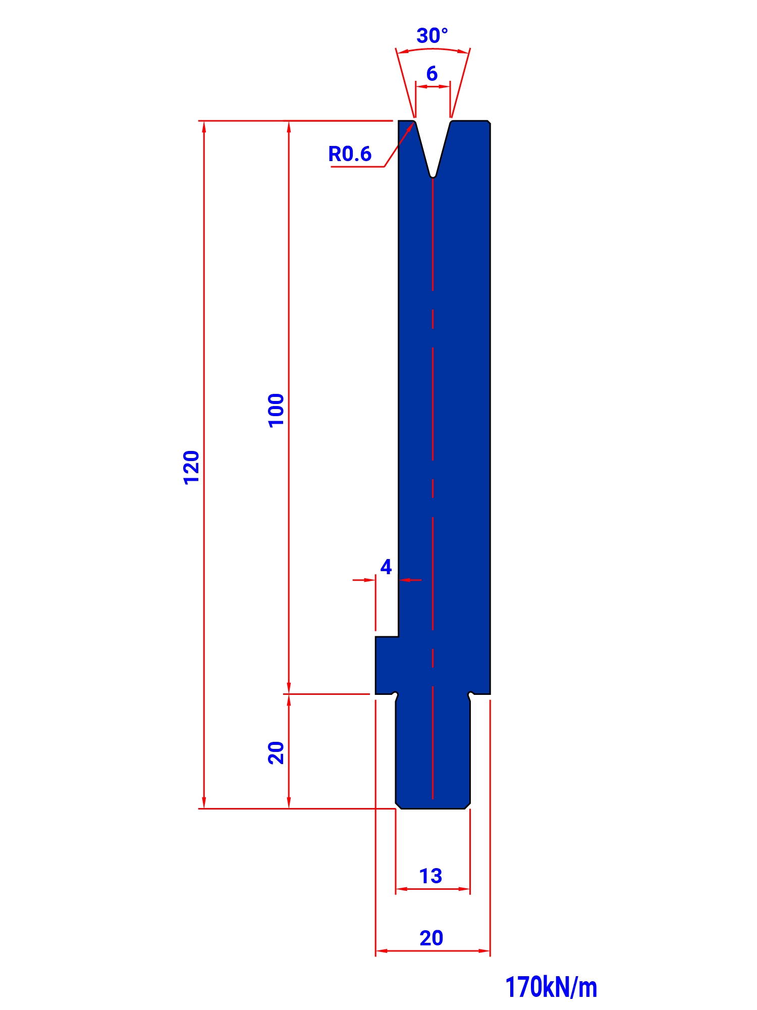 T06S 30° H 100