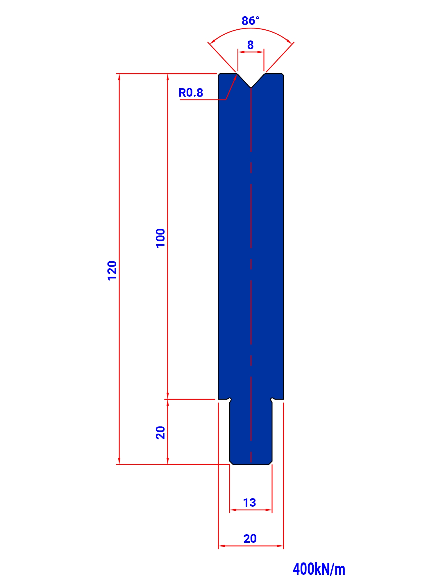 T08 86° H 100