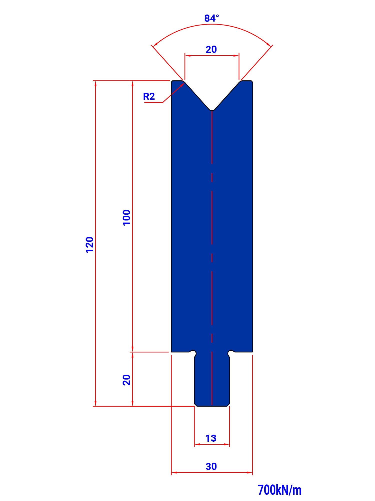 T20 84° H 100