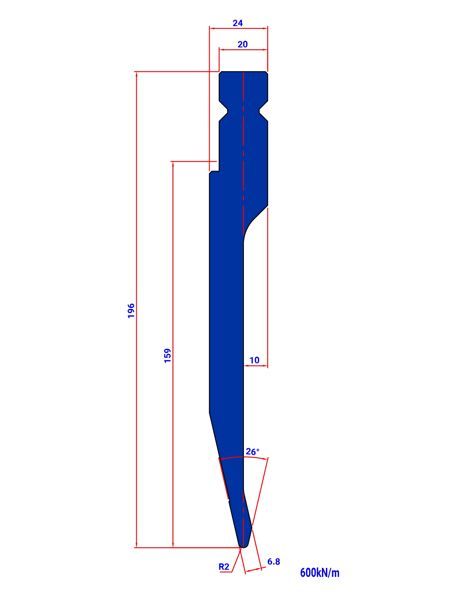 LPJ10W 26° R 2