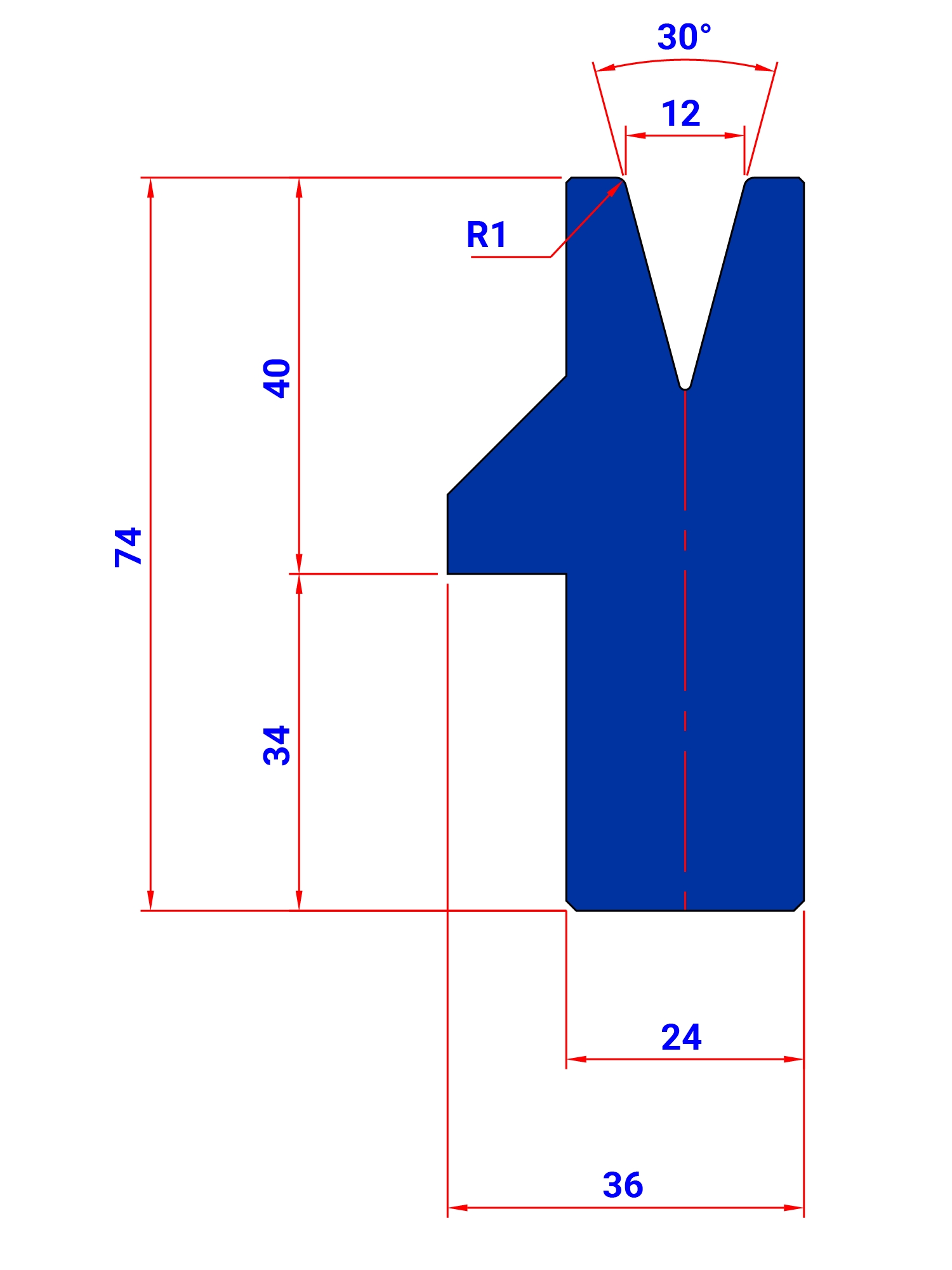 FEV V 12 30° MOVABLE DIE