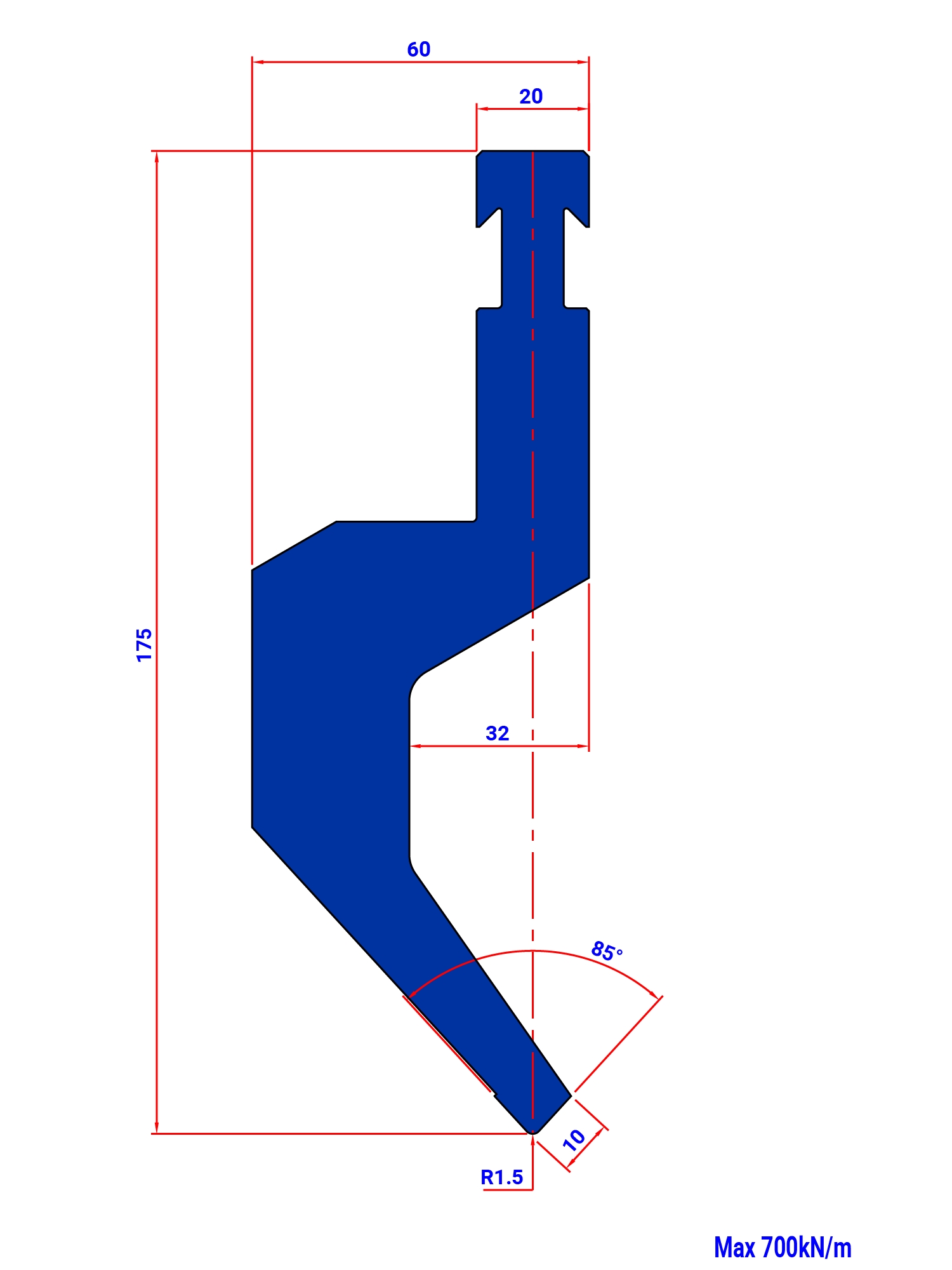 P4RF 85° R 1_5 H 175