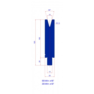 M12 30° H100