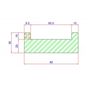 DIE RAIL 60 W80